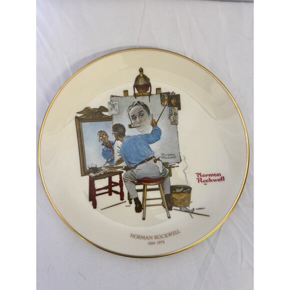 norman rockwell Collectors large plate - Picture 12 of 12